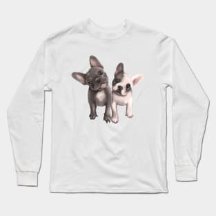 Puppies Frenchies Long Sleeve T-Shirt